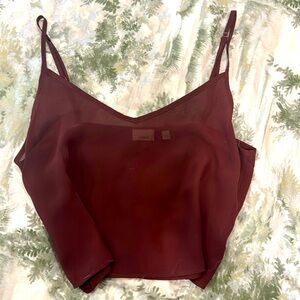 Aritzia sheer tank top